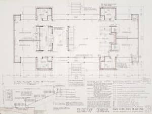 Grundriss einer Wohnung inklusive Küche